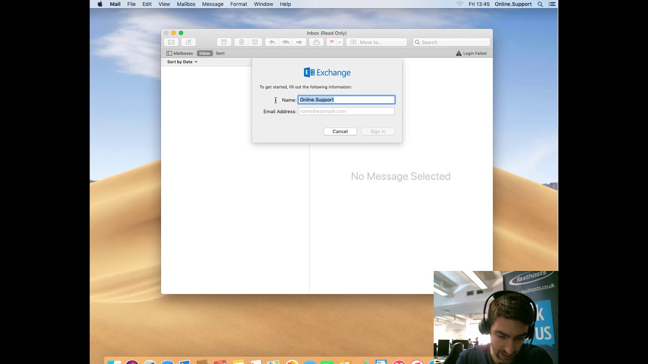 set up a rule for inbox mail on mac